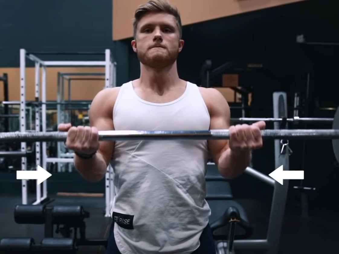 Barbell Curl Elbow