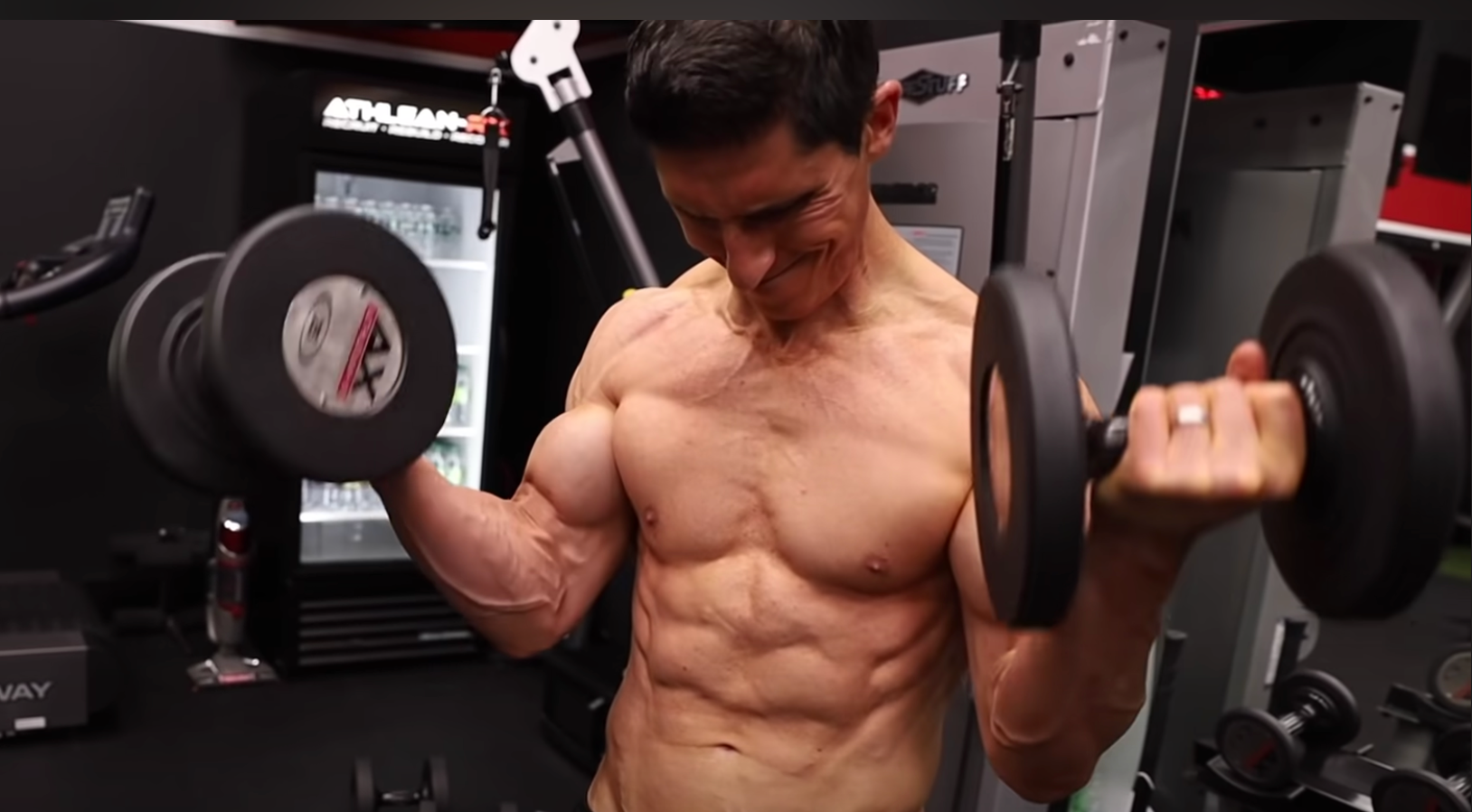 DB Offset Standing Curl2